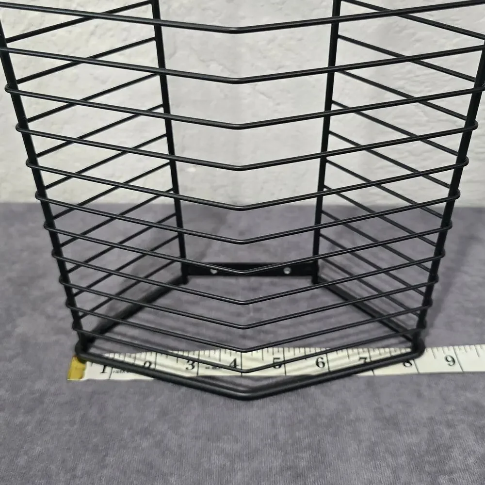 Black Metal DVD Blue Ray Holder Free Standing Rack Organizer Mountable Tower